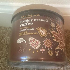 Freshly brewed coffee